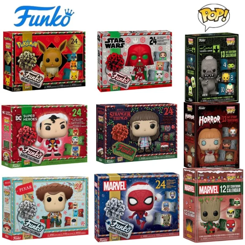 

Funko Pop Original ADVENT CALENDAR Anime Figure Christmas Marvel Calendar Action Figure Toys for Boys Girls Kids Gift