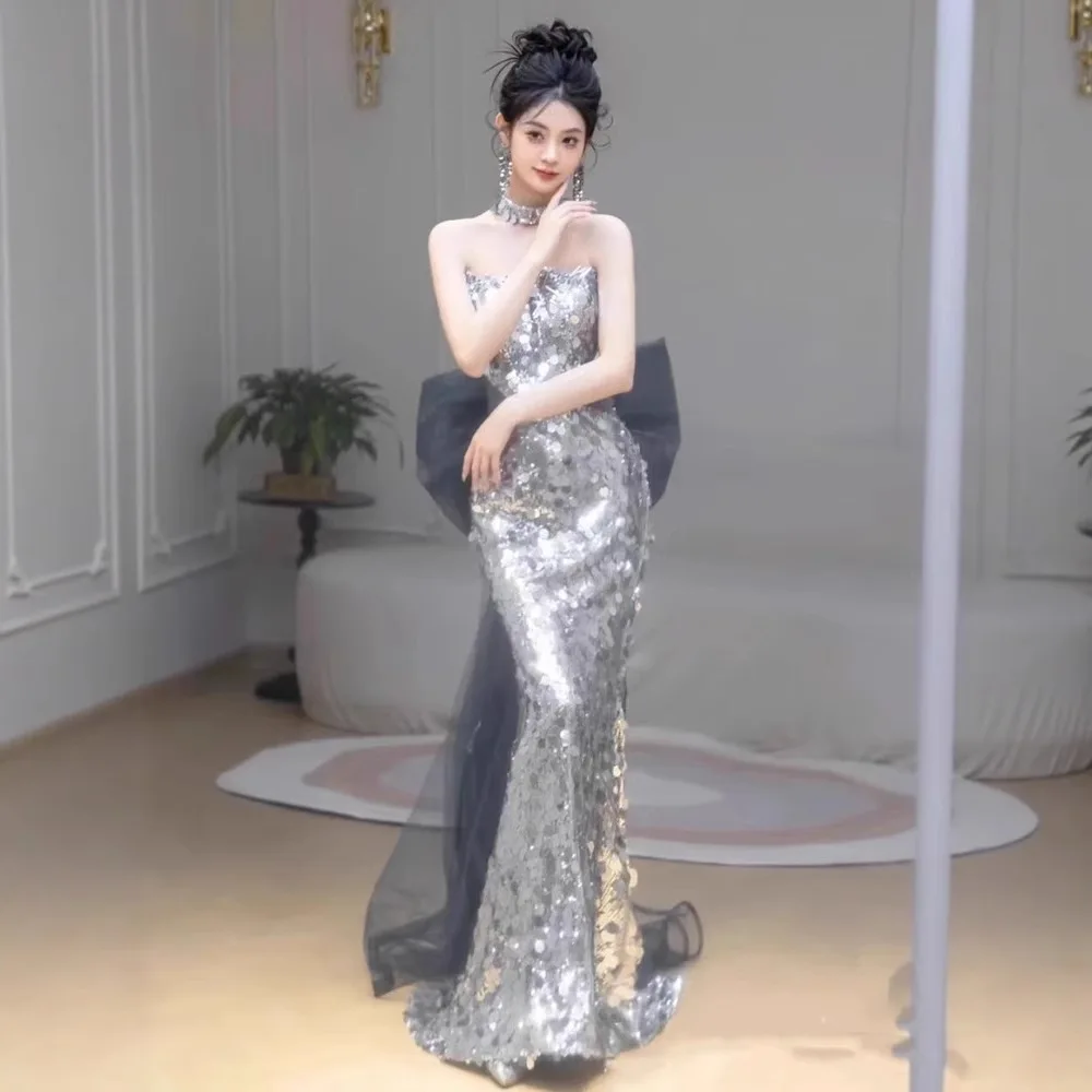 الراقية مطرزة عيد ميلاد بار ميتزفه فستان صديرية دائرية سليم صالح المضيف لامعة ذيل السمكة تنورة فاخرة انفصال القوس فساتين السهرة