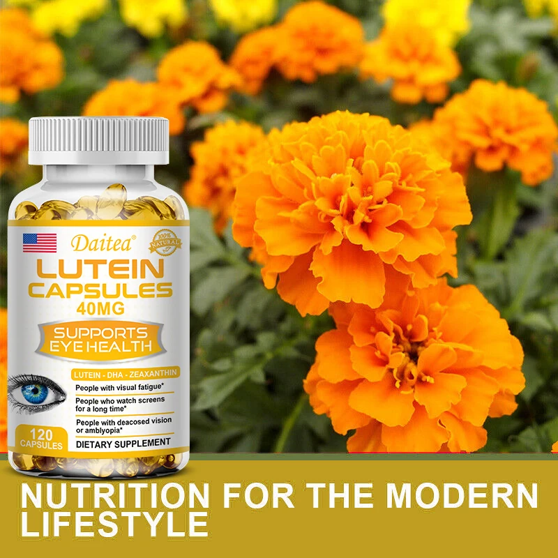 Eye health supplements containing lutein and zeaxanthin help improve healthy vision, relieve eye fatigue and combat myopia