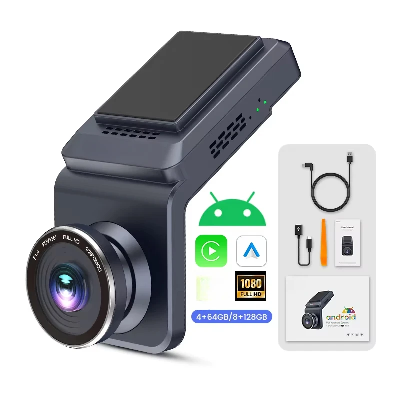 

Wireless Carplay Car Ai Box Wireless Android Auto Bluetooth Driving Record 4G 64GB WiFi Dash Cam Dashcam Aibox Carplay
