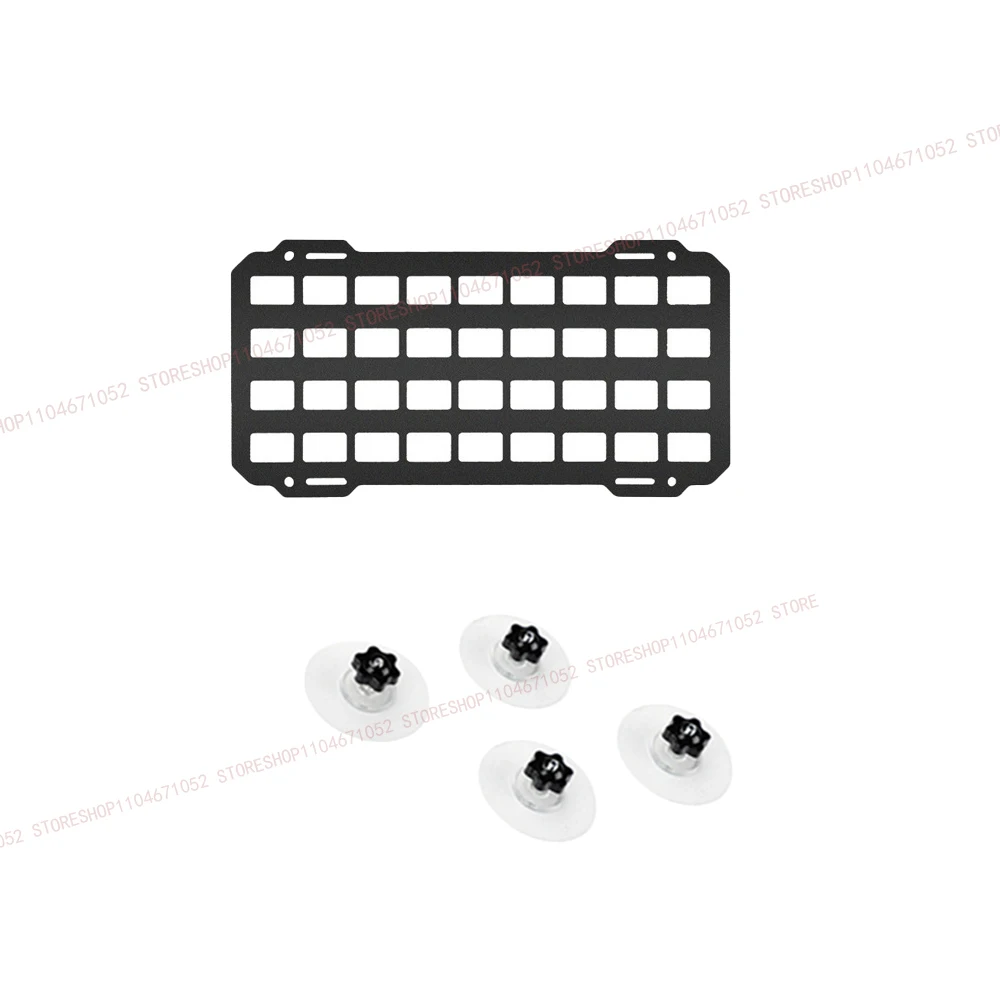 Auto-Fenster-Organizer, taktisches Molle-Panel für modulare Aufbewahrung, universell für Pickup-Trucks, Heckklappe, ABS-Legierung, Innenraum – Detail 7