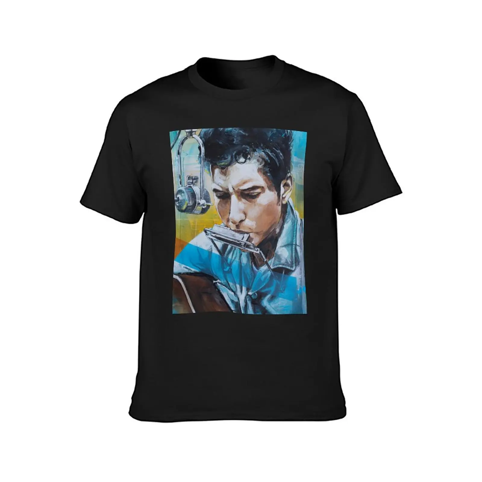 Robert Zimmerman painting T-Shirt summer tops customizeds t shirts for men cotton