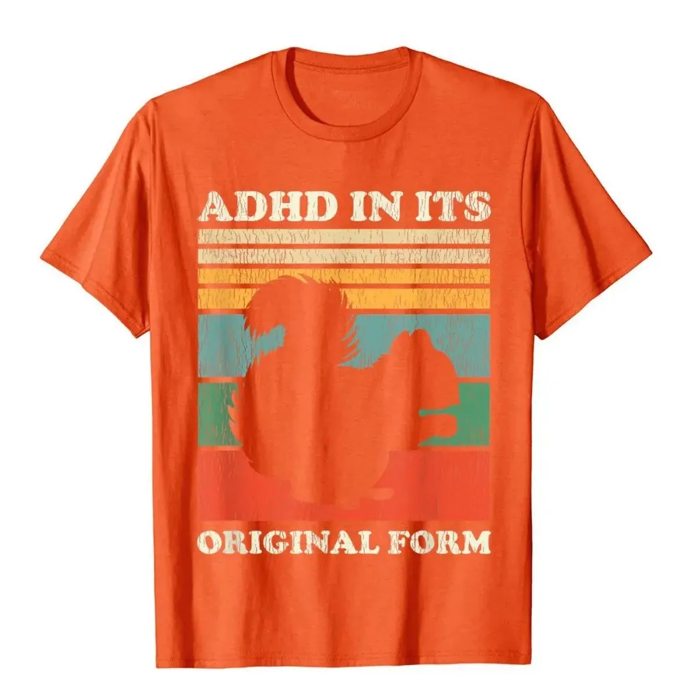 ADHD In Its Original Form Shirt Squirrel Shirt Squirrel T-Shirt T Shirts Tops Tees Oversized Cotton Holiday Gothic Student