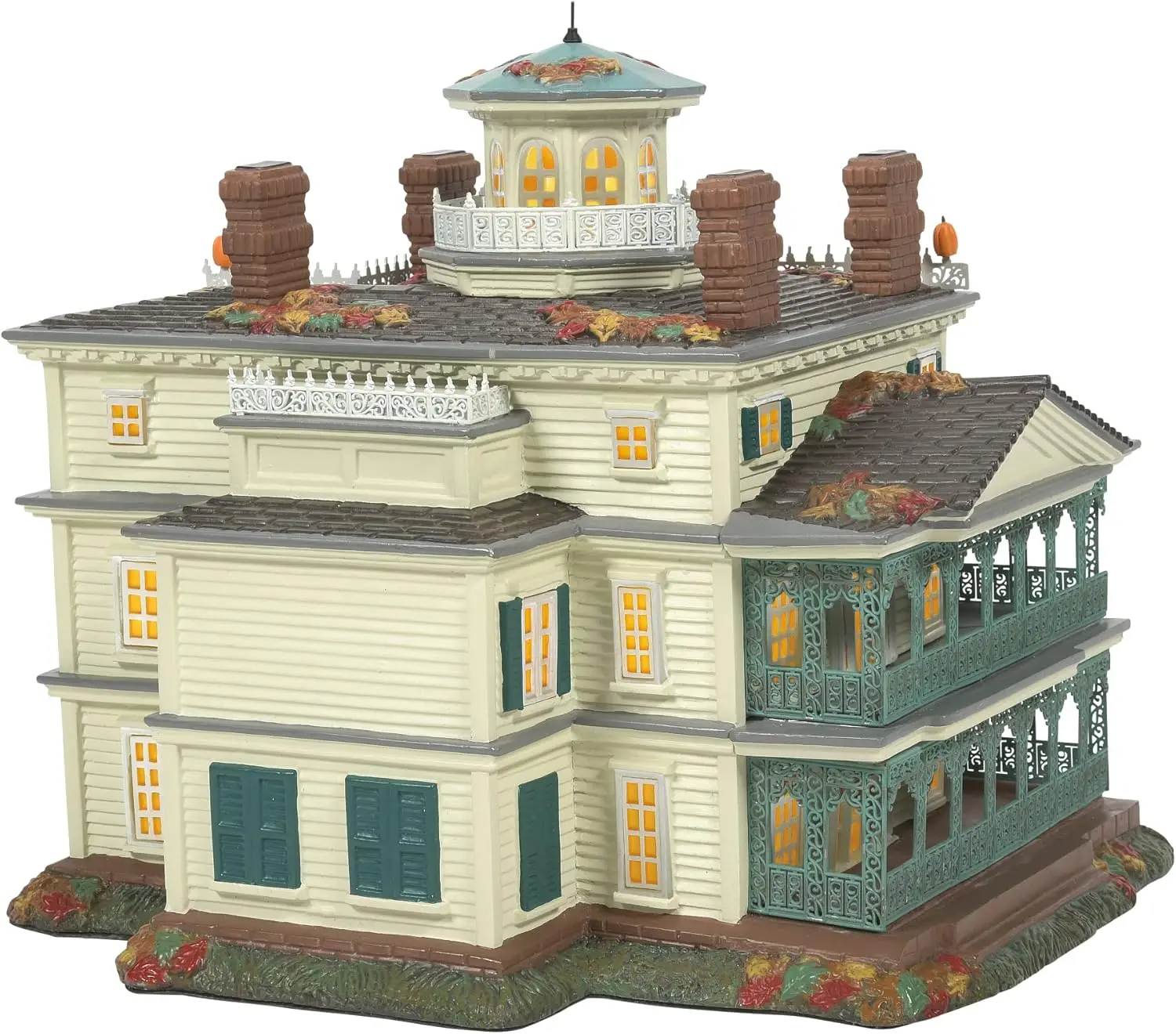 Snow Village Halloween Disneyland Haunted Mansion Lit Building, 9.1 Inch, Multicolor home decoration accessories