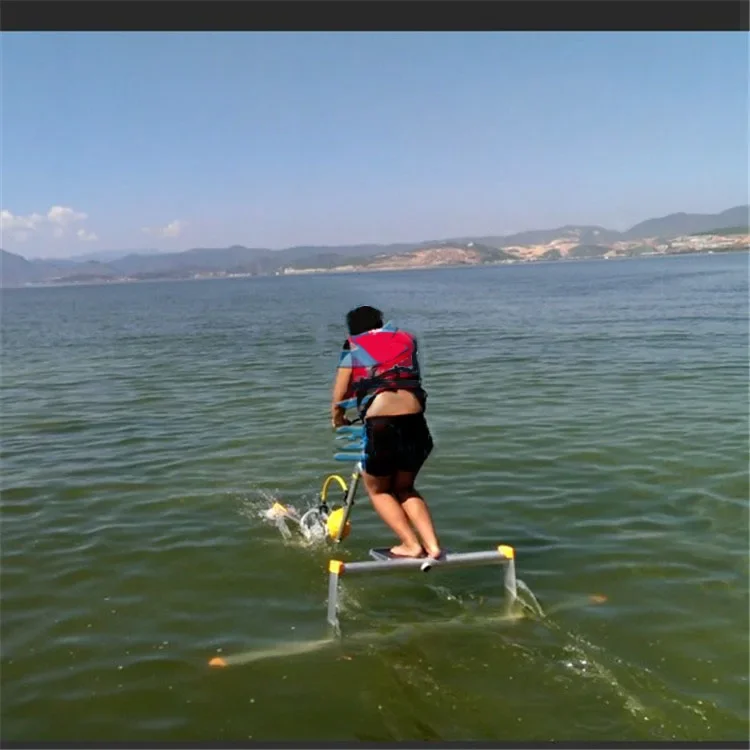 New Water Floating Self-Propelled Hydrofoil Water Bike Pedal Bicycle for Lake, Adult Single & Double Water Bike