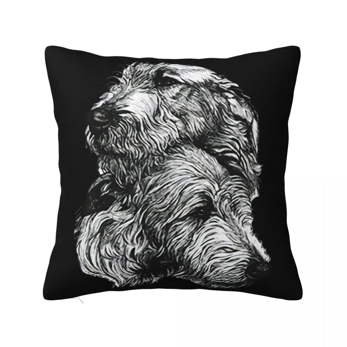 Hot Selling 100 Cotton O Short Irish Wolfhound Pair White 100 Cotton White Humour Rap Famous Vacation Pillow Case