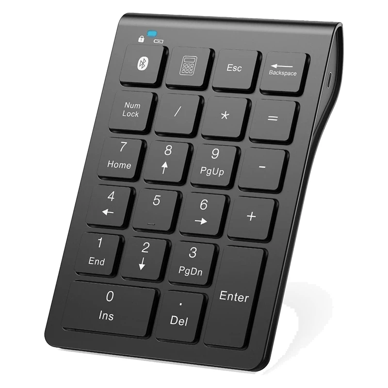 Wireless Keypad 22-Keys Portable Slim Numeric Pad For Laptop Computer, PC, Desktop, Notebook