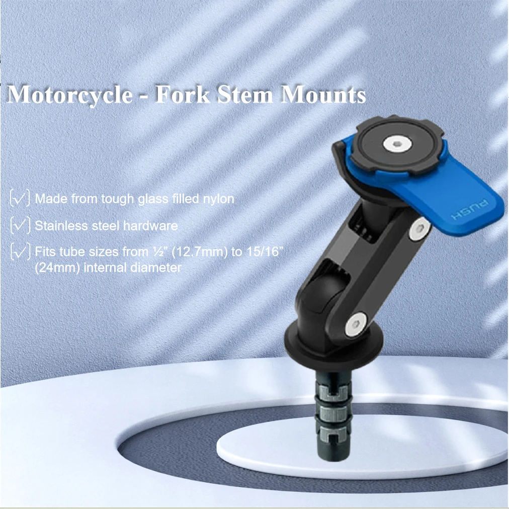 

Motorcycle Fork Stem Mounts for Bike with Mobile Phone Holder, Secure and Convenient Mounting Solution