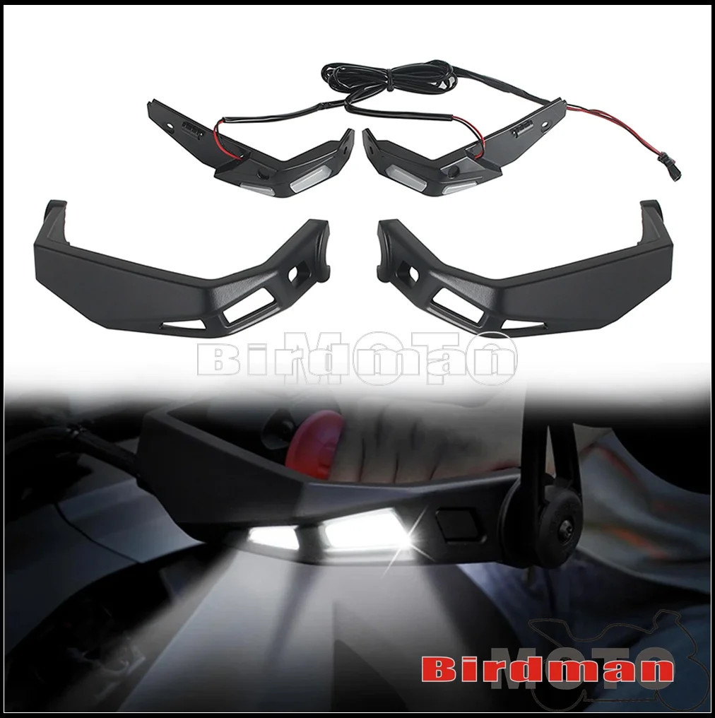 Hand Guard Handguard Handlebar Windshield Windscreen Protector Kit For Can-Am Ryker 600 900 Sport Rally 19-23 Handguard Lighting