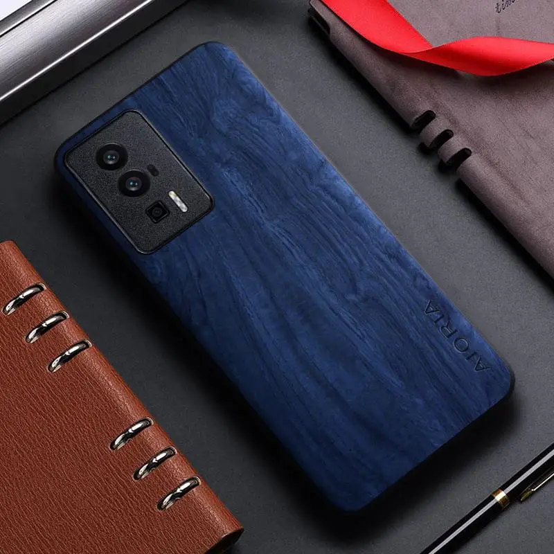 Case for Xiaomi Poco F5 M3 M4 M5 M5S X3 X4 X5 Pro GT NFC funda bamboo wood pattern Leather cover for xiaomi f5 pro c40 case capa