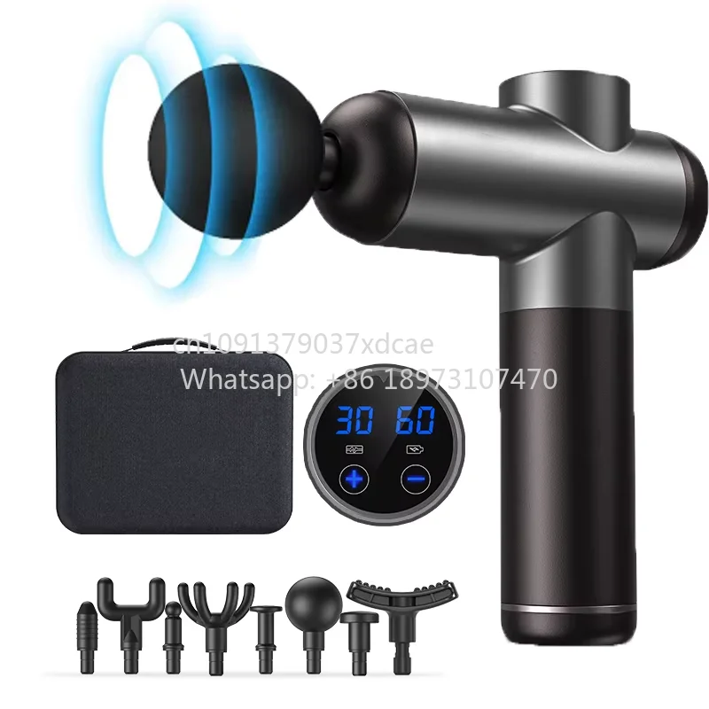 Fusion Black Pro Deep Tissue Massage . Athlete's Percussion Massager For Body & Head Pain Relief Muscle Therapy Relaxation
