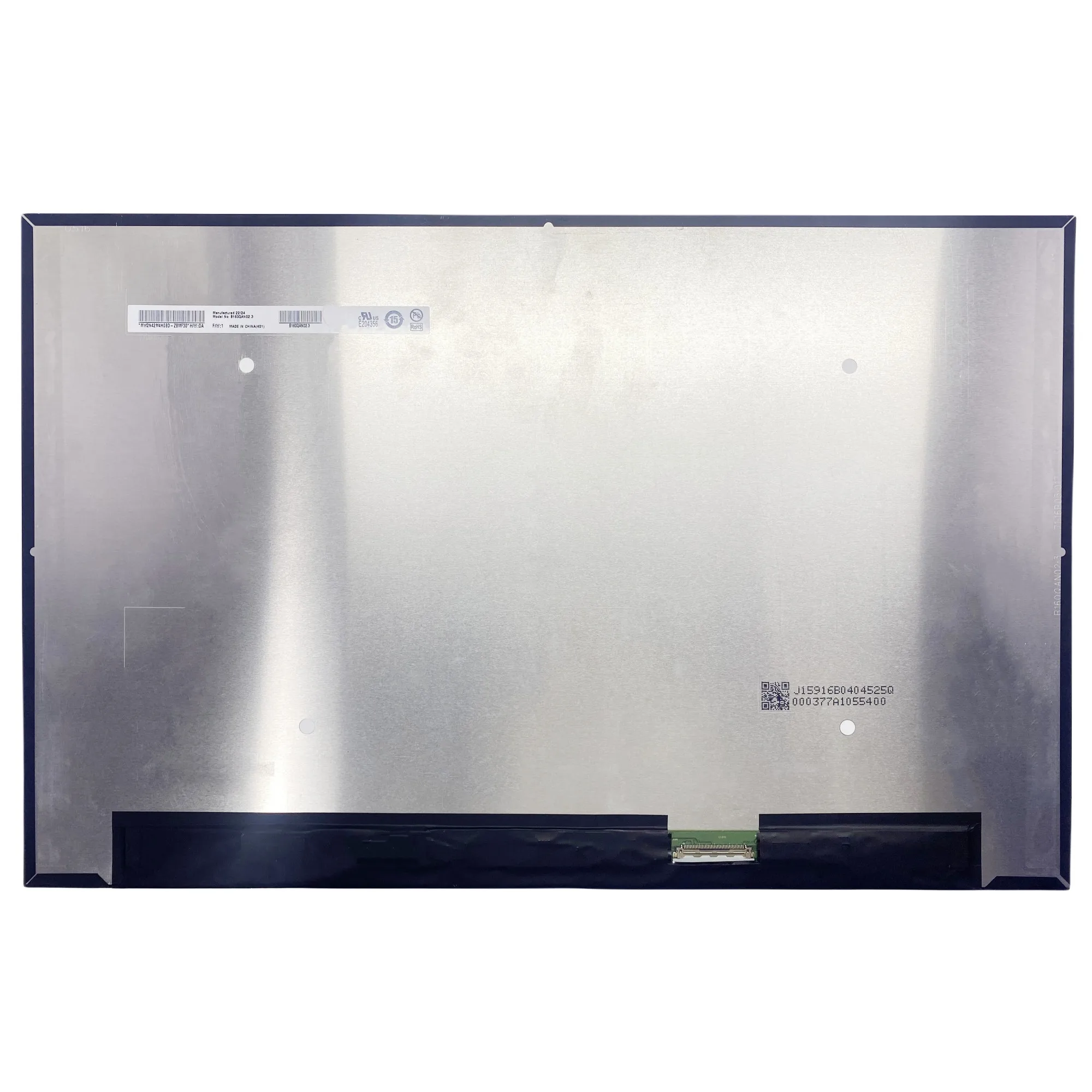 16.0'' 240Hz B160QAN02.3 Laptop LCD Screen Display Panel Matrix 2560×1600 EDP 40 Pins