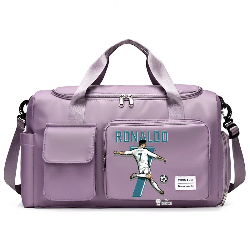 Cristiano Ronaldo printed travel bag size 7 large capacity crossbody bag waterproof and wear-resistant sports Gym handbag