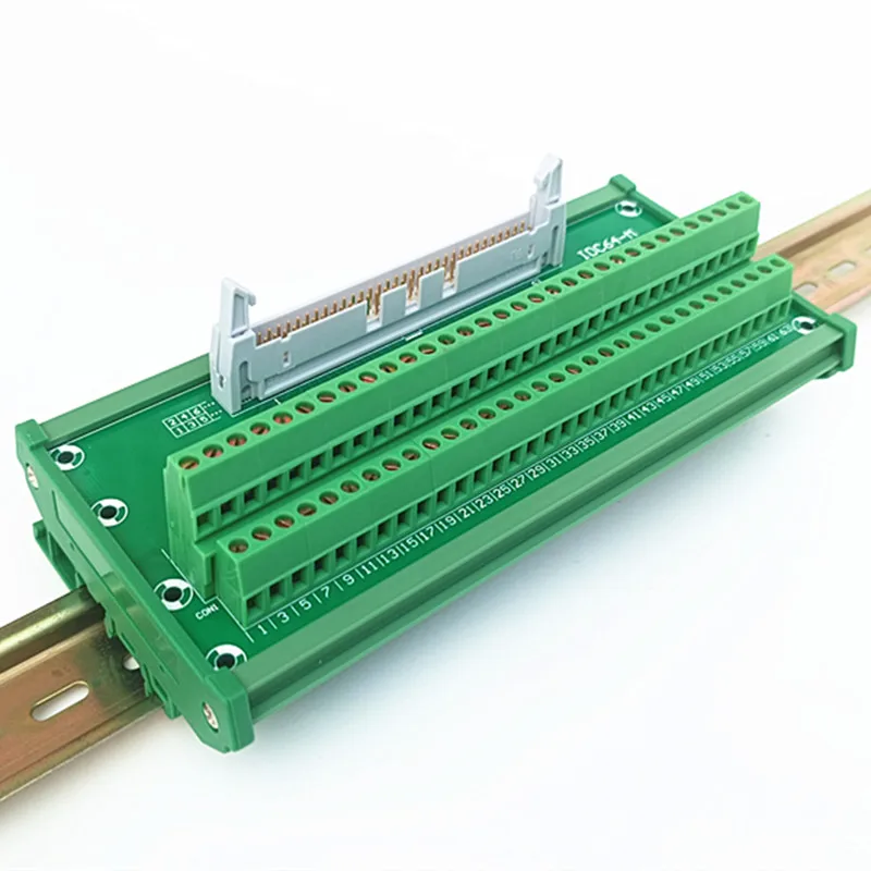 IDC-64 DIN Rail Mounted Interface Module 2x32 Pins 0.1\