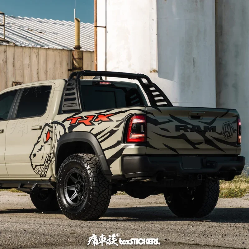 car sticker tailbox turn special decal film accessories Decal sports film accessories FOR Dodge RAM TRX