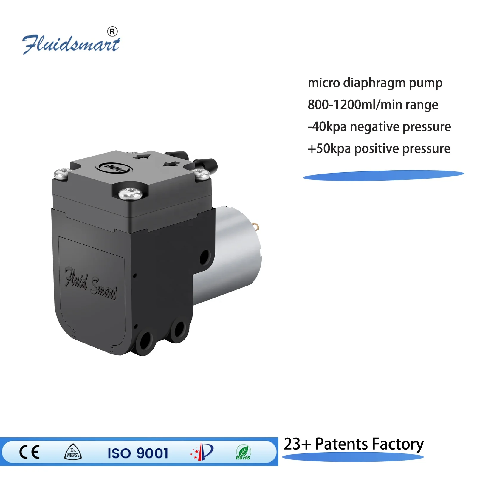 Fuildsmart 1V 2V 3V 4V Mikropumpe 1200ml Max. Durchflusspumpe Bester Qualitätspreis Luftmembranpumpe