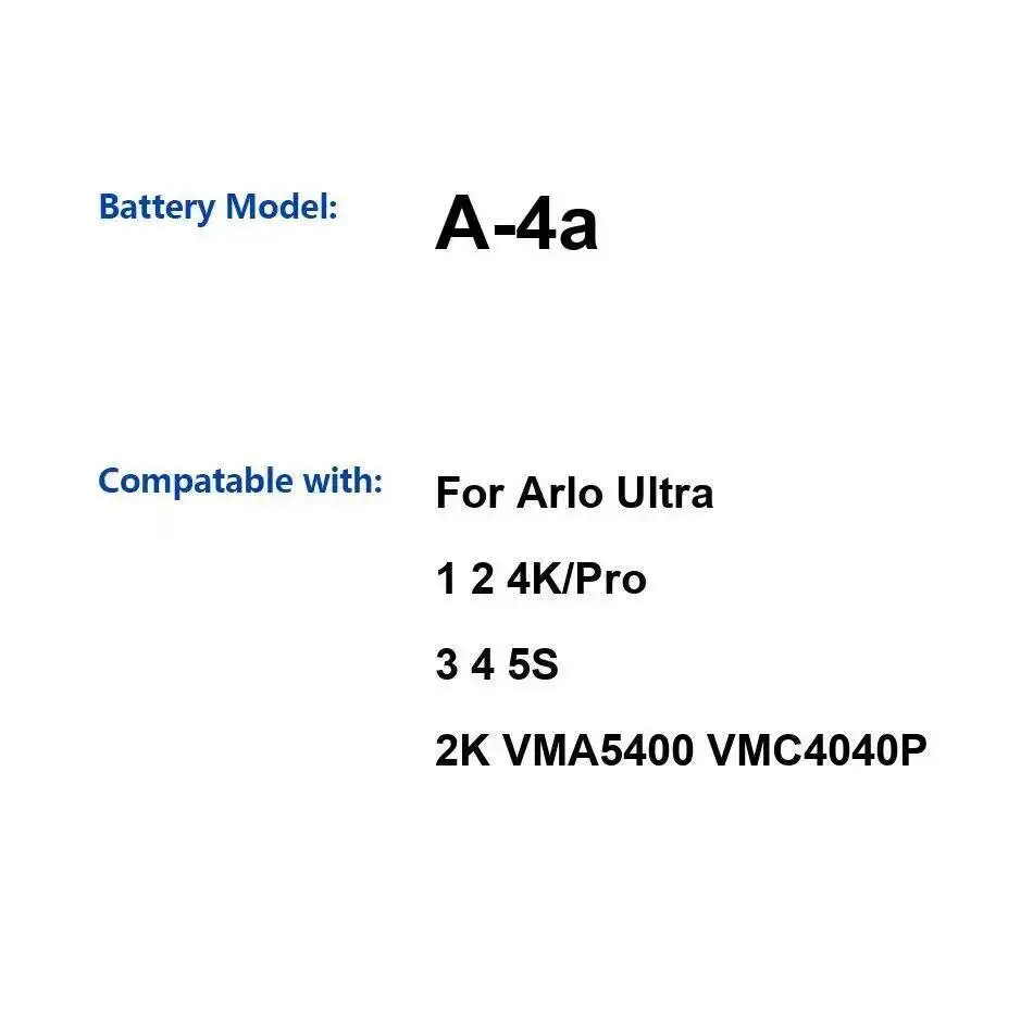 4800Mah A-4A Camera…