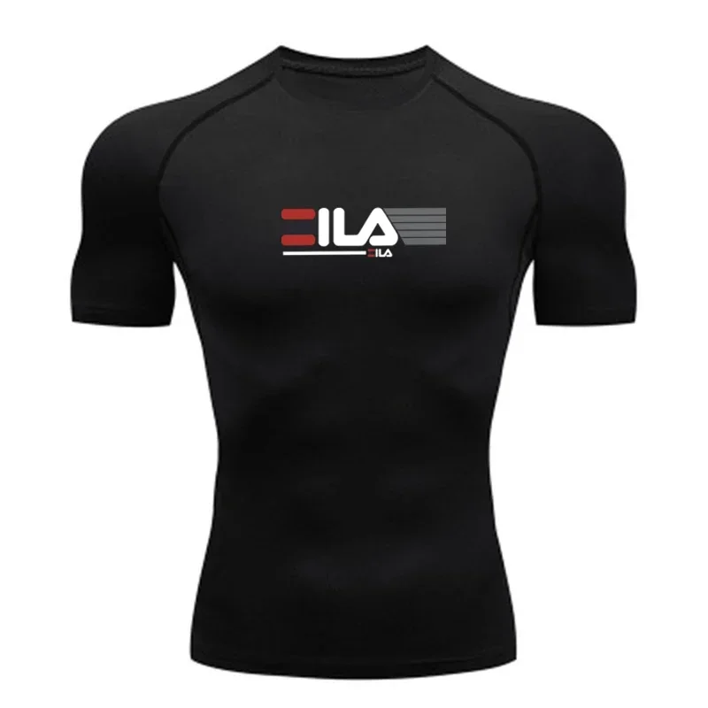 

New compression T-shirt men's summer sportswear running T-shirt elastic quick drying sports top suitable for both men and women