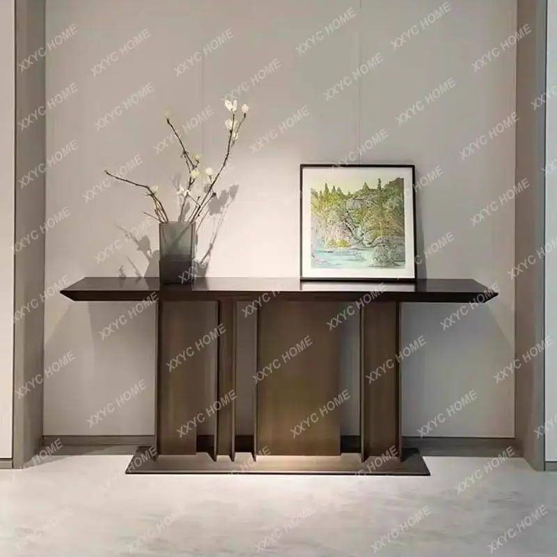 

Corridor entrance table accessible luxury wall villa entrance entrance table casual hotel sales office decoration end scene tabl