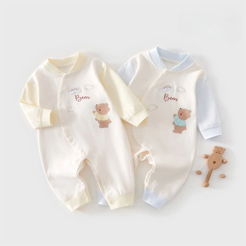 

Autumn Baby Romper for Boys Girls Clothes Cartoon Bear Printed Jumpsuit Newborn One-Pieces Onesie