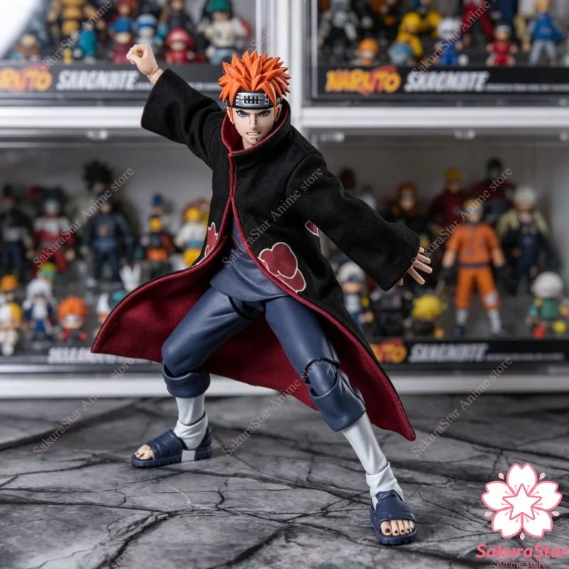 

【In Stock】Bandai Original SHF Naruto Pain Tendo Rinnegan Six Paths Edition Anime Action Figure Collectible Toy