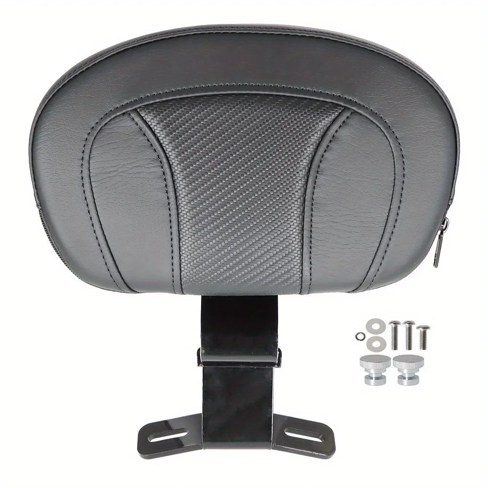 

Black Detachable Front Driver Rider Backrest Pad, Motorcycle Front Driver Back Pad Replacement for Touring CVO Road King Street Glide Electra Glide 2009-2022
