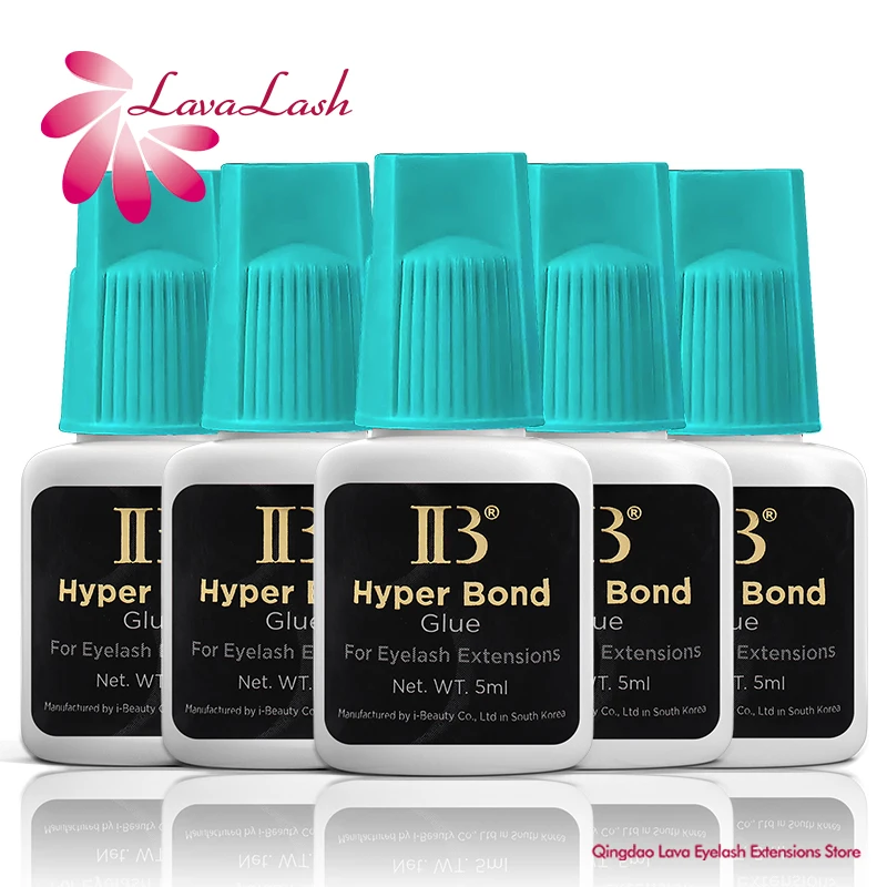 20PCS 5ml IB IBeauty Hyper Bond Glue for Eyelash Extensions Professional Korea Cyan Cap False Lash Adhesive Makeup Tool Original