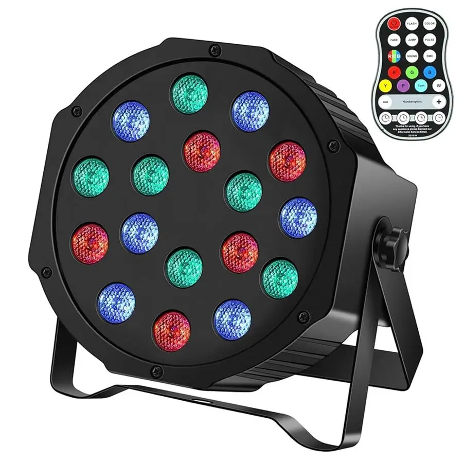 

Беспроводные подсветки мощностью 36 Вт, 18 светодиодных сценических светильников RGB, перезаряжаемые фонари со звуковой активацией DMX512 усилителя, светодиодные пары для вечеринок W