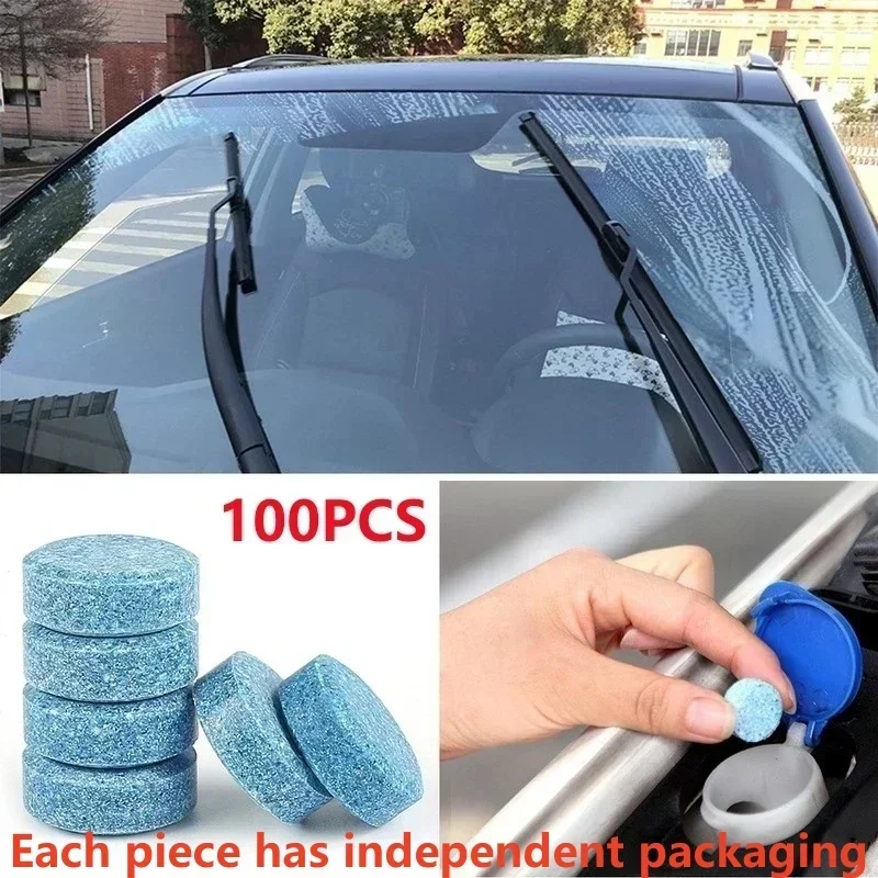 Solid Car Windshield Cleaner Effervescent Tablets Windscreen Window Glass Dust Wiper Car Windscreen Wiper Cleaning Tool