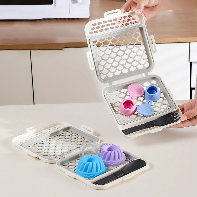 Dishwasher Basket for Small Items Cleaning Cutlery Utensil Drain Silicone Mesh Box Storage Organizer Kitchen Tool Accessories