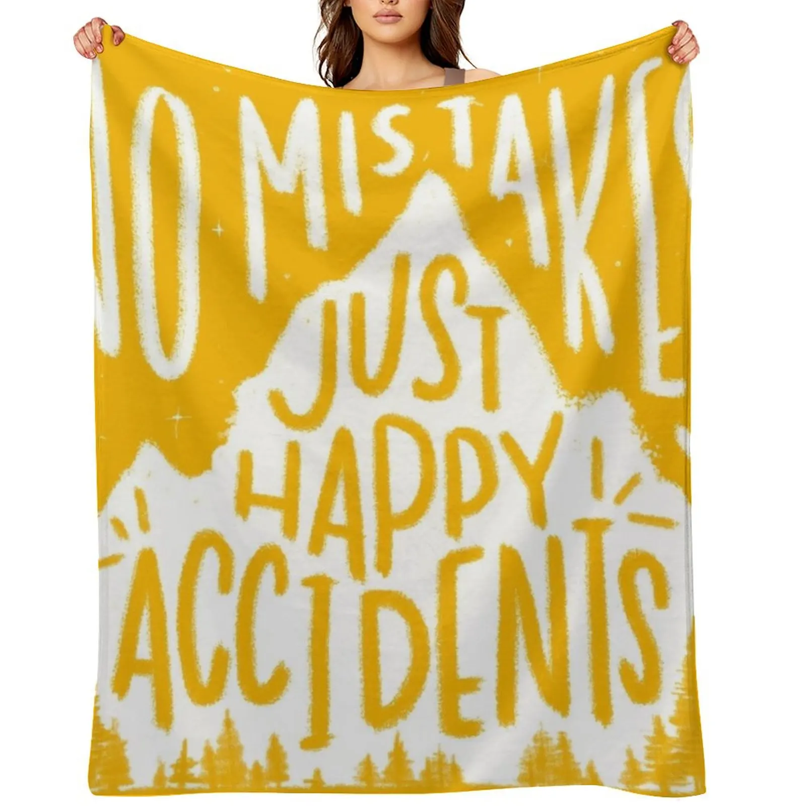 

Sunny No Mistakes, Just Happy Accidents Throw Blanket Baby Extra Large Throw Luxury Brand Sofa Quilt Blankets