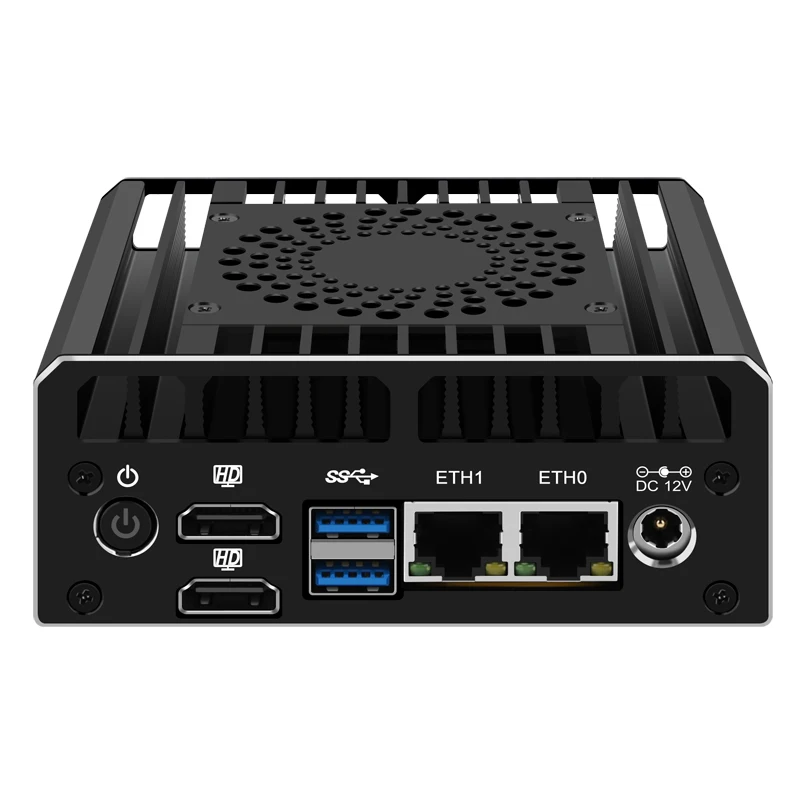 Router PC Intel i3-N305 N100 terbaru, PC Mini 2 * i226 2.5G 2 * HDMI2.0 2 * USB3.2 DDR5 4800MHz PCIex4 DIY NAS Firewall Server komputer