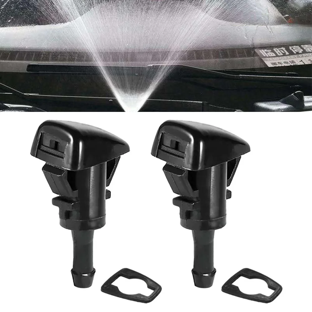 2Pcs Front Windshield Washer Jet Nozzle For Dodge Avenger Charger Durango Grand Caravan Journey Magnum Ram 5303833AA 5116079AA