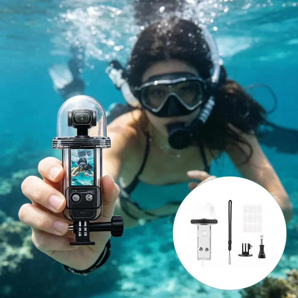Boîtier de protection anti-buée pour DJI Osmo Pocket 4, étanche jusqu'à 60 m, accessoires pour caméra
