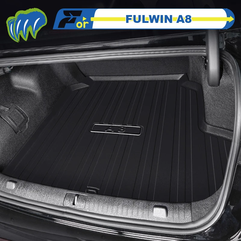

Для Chery FULWIN A8 2024-2025 Custom Fit TPE Коврик в багажник автомобиля Коврик для багажника 3D-образный лазерный измерительный коврик в багажник Задний коврик в багажник