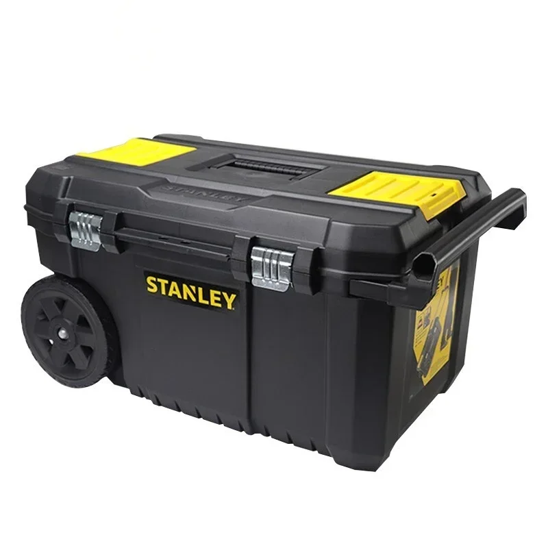 STANLEY STST1-80150-23 ESSENTIAL Mobile Toolbox Trolley Tool Box Hardware Tool Storage Box Material Handling Box with Wheels