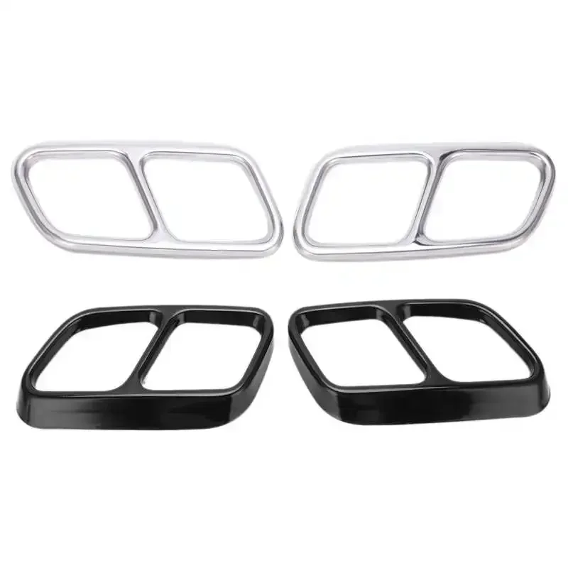 Car Quad Exhaust Tip Trim Stainless Steel for Mercedes‑Benz CLS W218 2012 2013 2014 2015 2016 2017 view 4