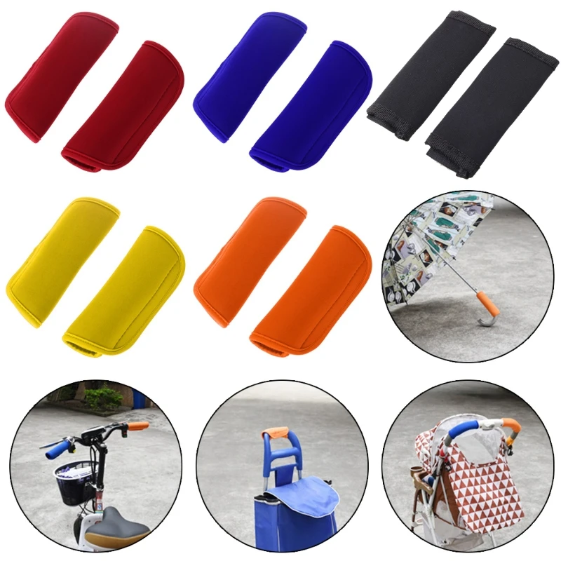 

2pcs Baby Stroller Handle Cover For Pram Cart Multifunctional Protector Neoprene Armrest Protectiver