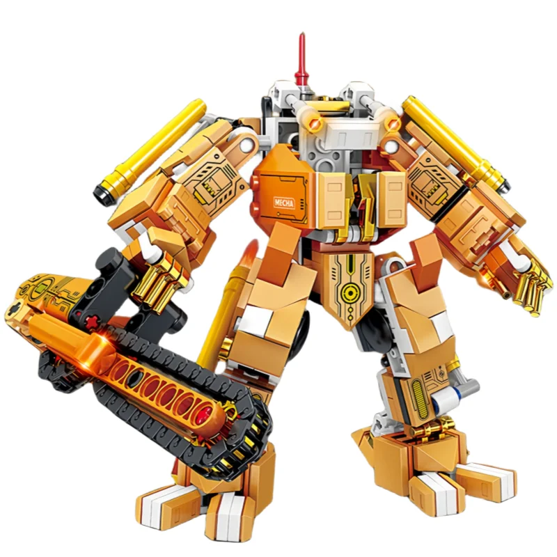 

New Models in Stock Ejection Assembly Mecha Robot Building Blocks Boys Machine Puzzle Assembly Desktop Ornaments Children's Toys