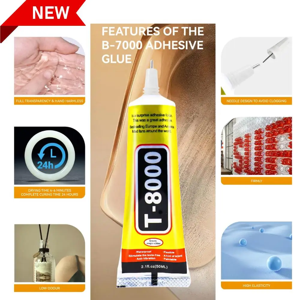1pcs Phone Repair Glue LCD Screen Glue T8000 Cell Phone Adhesive Phone Glue Electronic Glue T8000 Multifunction DIY Adhesive