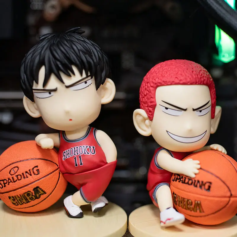 Slam Dunk Figures Sakuragi Hanamichi Figure Haruko Akagi Rukawa Kaede Anime Figure Q Version Pvc Models Collectible Toys Gifts