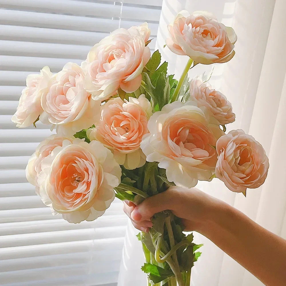 

artificial flowers home decoration accessories rose flower wedding flowers home decor craft flower bouquet dried flowers decor