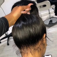 360 Full Lace Frontal Wig Brazilian Bone Straight 13x4 13x6 Transparent Lace Front Human Hair Wigs For Black Women Pre Plucked