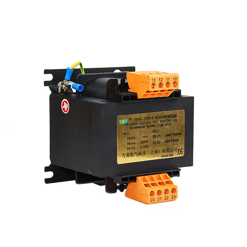 Jbk5 Series 40VA 63VA 100VA 250VA Electrical Machine Tool Control Transformer 220V Input 36V Output Coil Isolation Transformer