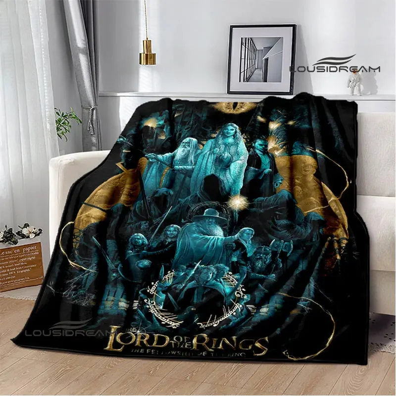 L-Lord of the Rings printed blankets Warm Blanket Flannel Soft Comfortable Blanket Home Travel Blanket bed linings Birthday Gift