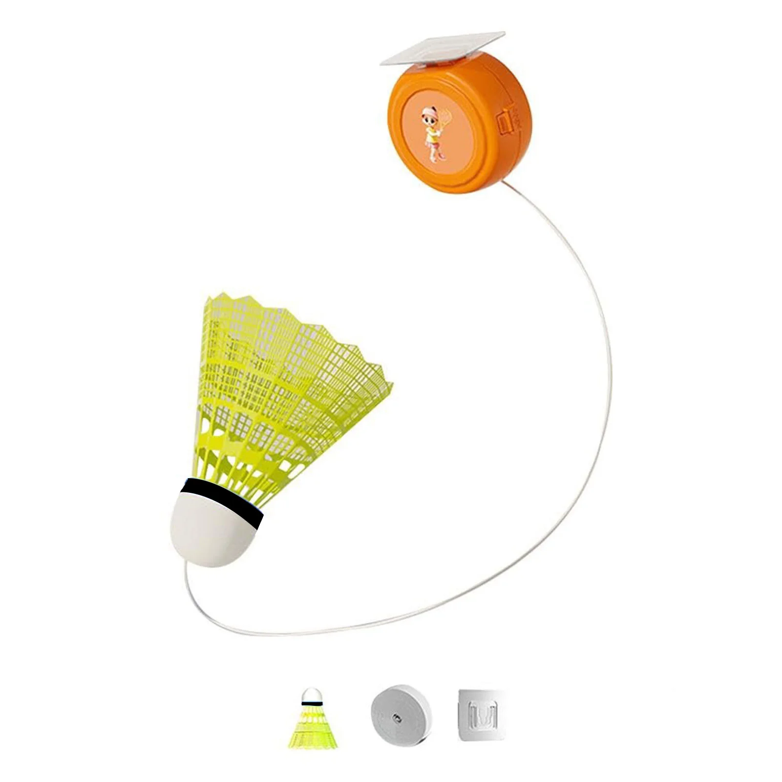 معدات ممارسة كرة الريشة آلة التدريب الذاتي لتنس الريشة للمبتدئين والهواة THJ99 #4