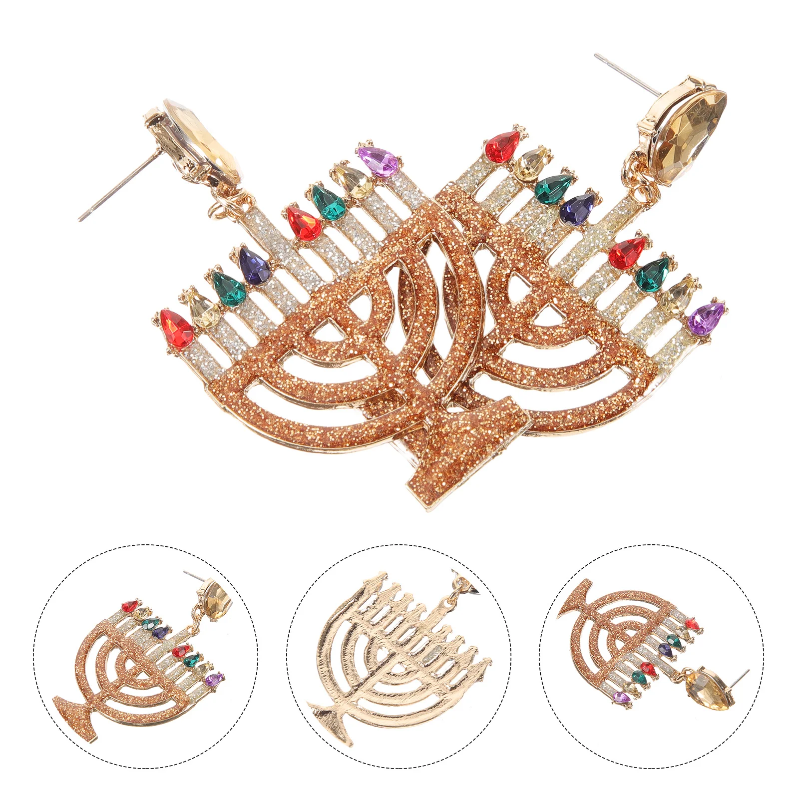 

1 Pair Elegant Metal Dangle For Festival Earrings Decors Women Decorative Drop Earrings Festival Party Accessories