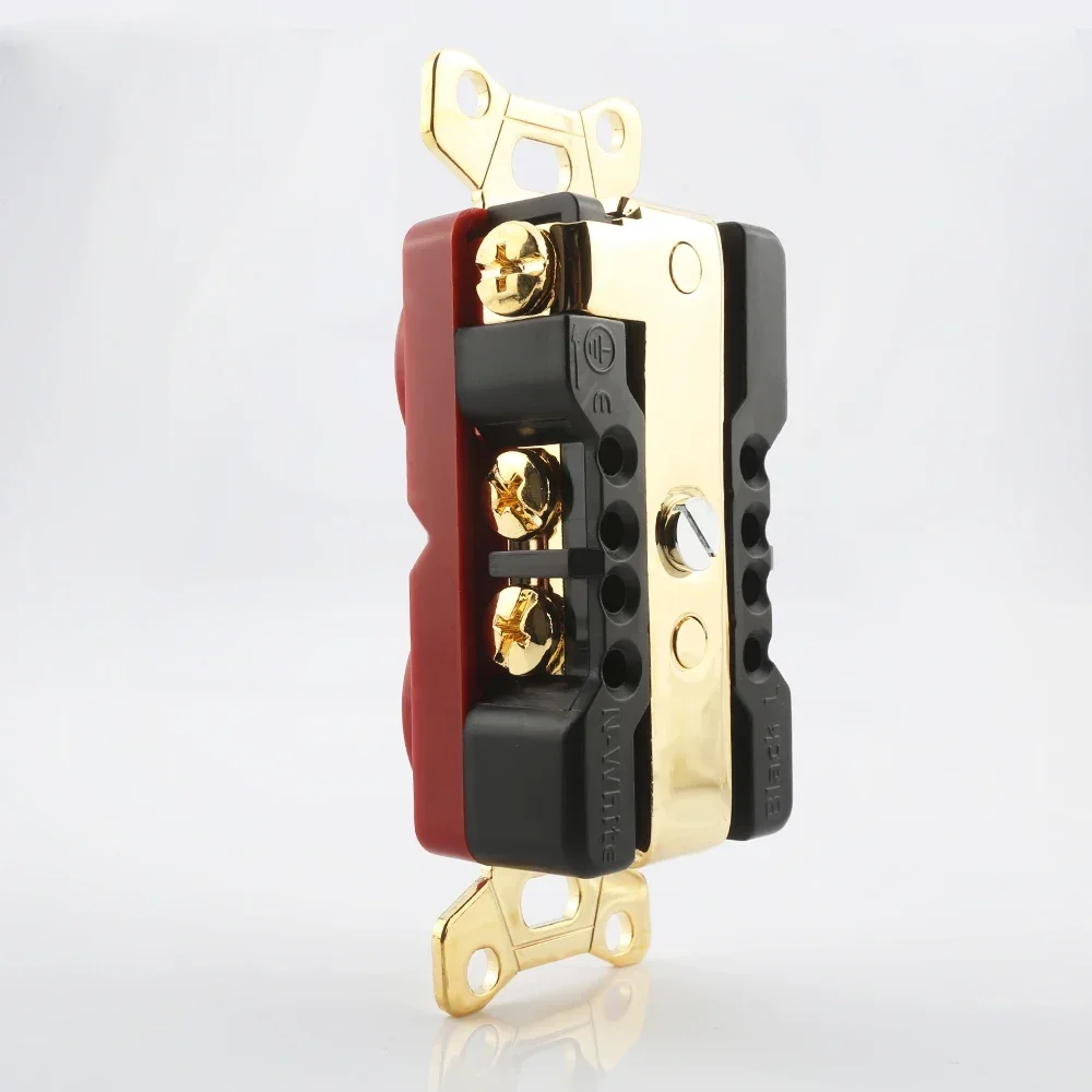 Viborg VM02G VM02R 100 % reines rotes Kupfer, hochwertige US-Steckdose, HiFi-Wechselstrom, US-Steckdose