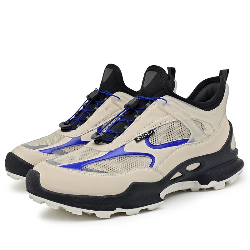 

Мужская спортивная обувь из воловьей кожи с дышащей сеткой, походная обувь с поддержкой свода стопы