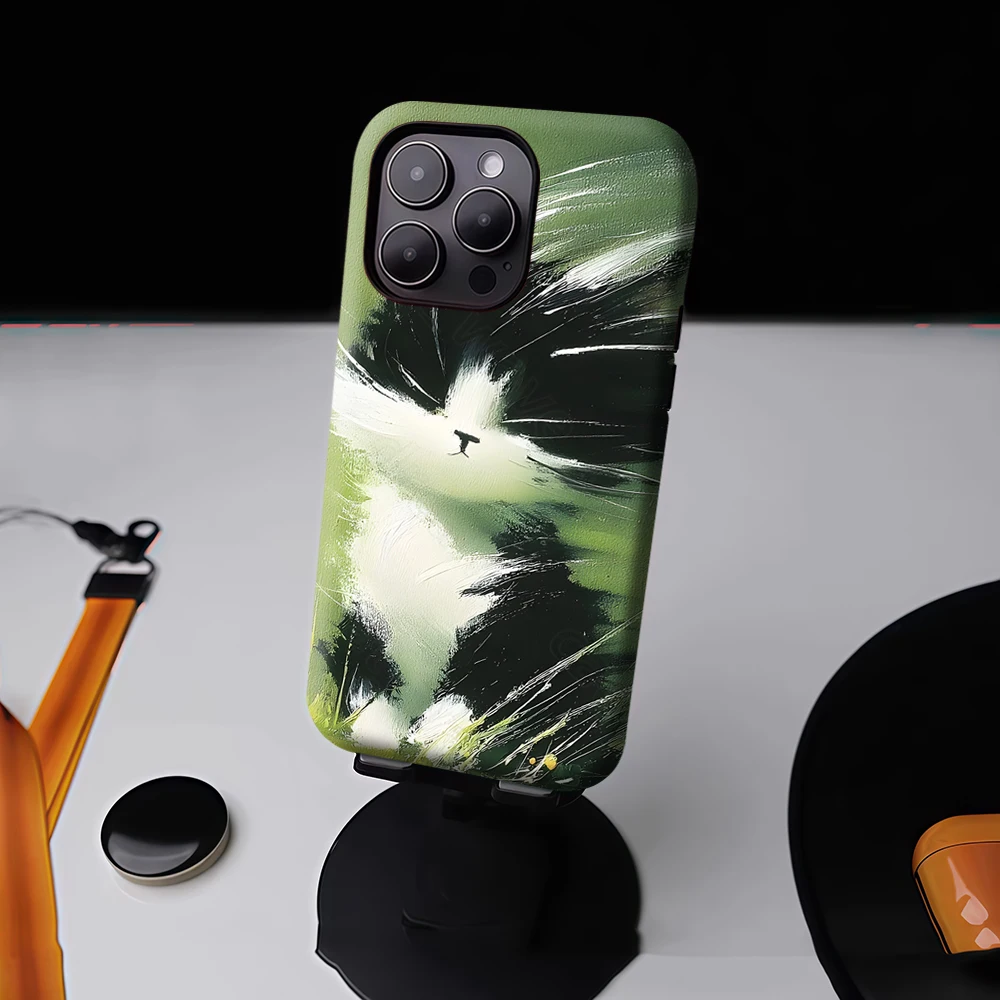 Windy Tuxedo Cat For Magnetic Phone Case For IPhone 17 16 15 14 13 Pro Max Plus Single Double-Layer Tough Case view 4